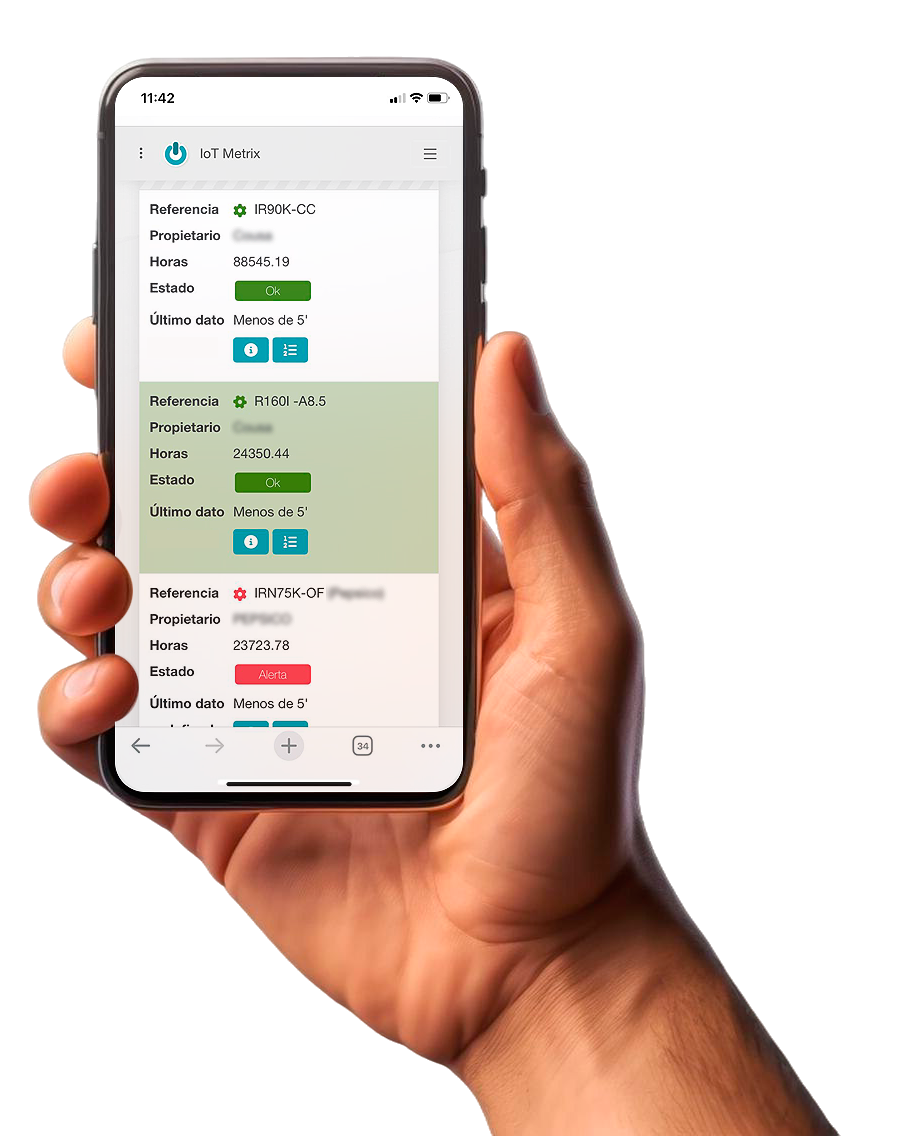 App móvil IoTMetrix